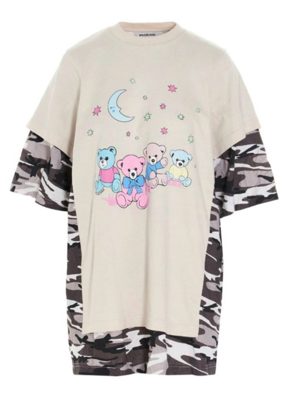 Balenciaga Double-Layer Love Bear Tee